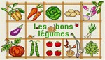 Les bons légumes sur toile aida 7.0