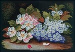 lilas et fleurs de pommier