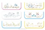 Lot de 6 Pochettes Serviettes Enfant B