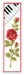 Marque page musique rose rouge