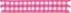 Ruban vichy largeur 10mm Rose fonce