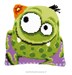 Coussin monstre vert