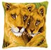 Coussin lionne et son petit
