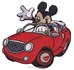 Motif thermocollant Mickey Et Sa Voiture