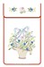Cache torchon Panier Pt d'araignée sur toile coton blanc