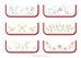 Lot de 6 Pochettes Serviettes Fleurs B