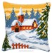 Coussin paysage de Noël