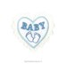 Motif thermocollant Cœur Baby Bleu