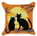 Coussin chats au clair de lune