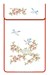 Cache torchon Les oiseaux sur toile coton ecru