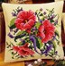 Coussin Bouquet d'Anémones