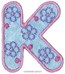 Motif thermocollant Lettre K