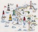 Les phares bretons sur toile aida