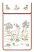 Cache torchon Les cerfs sur toile coton blanc