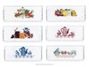 Assortiment de 6 pochettes serviette La cuisine - Cécile Vessière