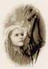 Fille avec poney