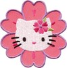 Motif thermocollant Hello Kitty Portrait fleuri