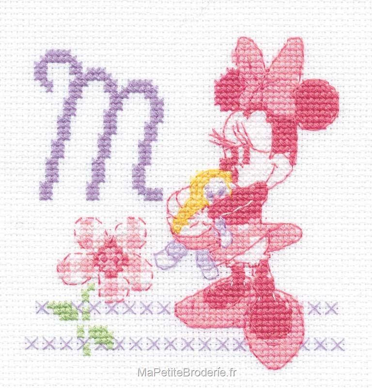 Kit coussin au point de croix Disney Minnie