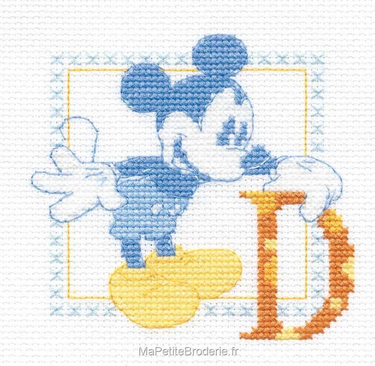 Point de croix DMC à broder KIT DISNEY - Initiale Mickey kit