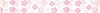 Biais fleurettes rose picette de 3M repli en 2 de largeur 20-9.5mm