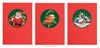 Lot de 3 cartes Magie de Noel avec enveloppes