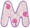Motif thermocollant Lettre M