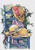 La chaise bleue sur toile aida