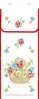 Sac  pain Panier Fleurie sur coton Blanc gans