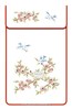 Cache torchon Les oiseaux sur toile coton ecru