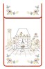 Cache torchon Intérieur sur toile coton blanc