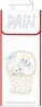 Sac  pain Les chats dans le panier sur coton Ecru gans