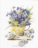 VIOLET BOUQUET - MB sur toile Etamine 10.5 fils