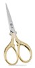 Ciseaux brodrie Professionnels pointe extra fine dor 9 cm