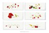 Assortiment de 6 pochettes serviette La vie en rouge