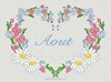 AOUT sur toile aida 7.0