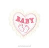 Motif thermocollant Cur Baby Rose