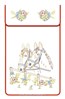 Cache torchon Deux cheveux sur toile coton blanc